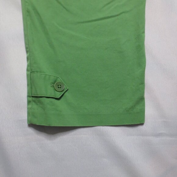 TALBOTS womens PANTS green SIGNATURE cropped CAREER capri CASUAL stretch SIZE 12 - Picture 10 of 12